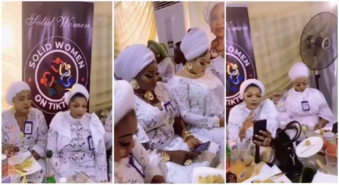 Nigerian women on TikTok hold meeting.