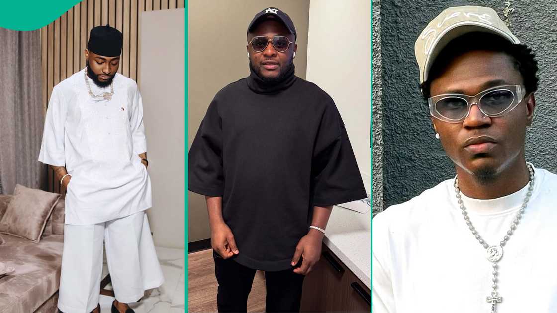 Davido reacts to Ubi and Spyro's drama. Davido reacts to Ubi and Spyro's drama.