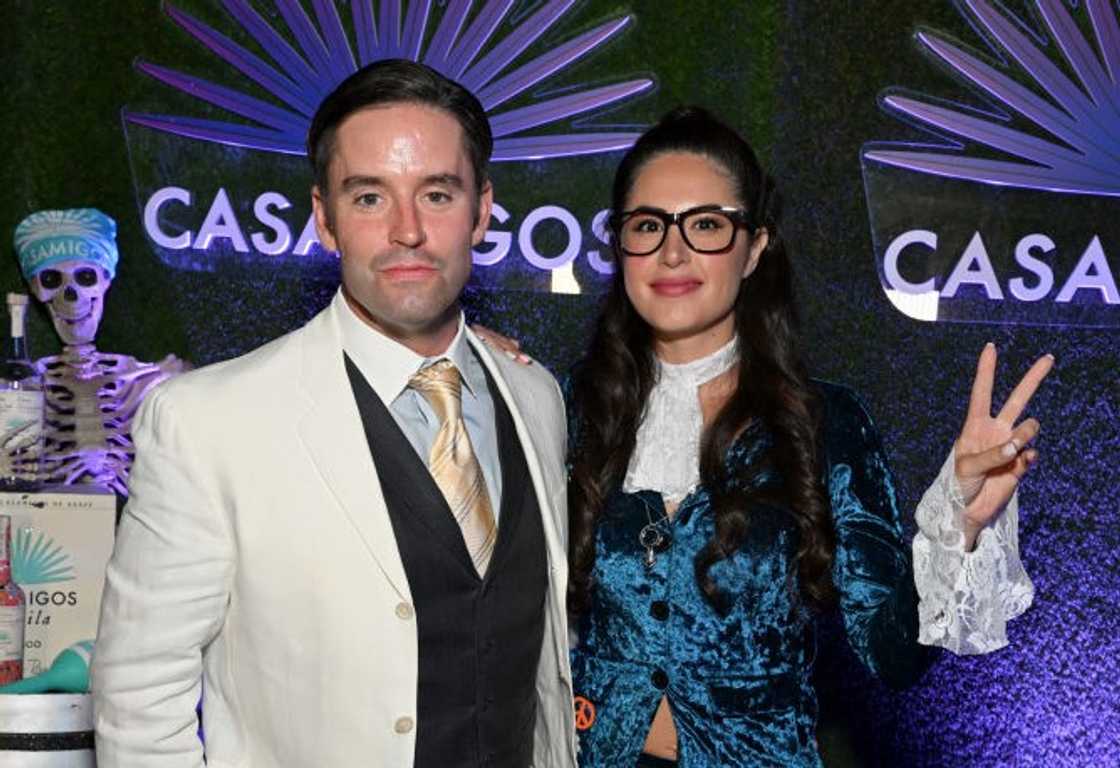 Jesse and Michelle Saniei attend a Halloween party Jesse and Michelle Saniei attend a Halloween party