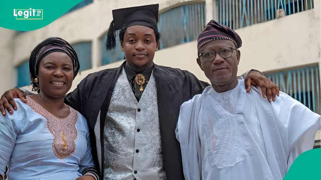 Young man graduates from Lead City University, parents share emotional story