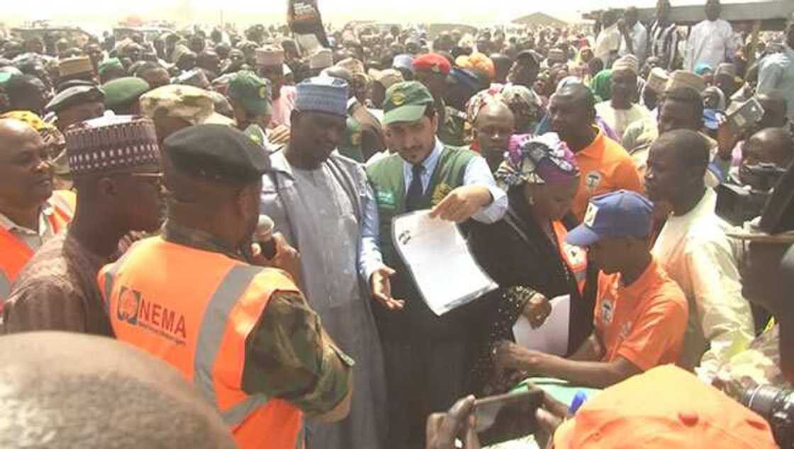 Borno IDPs receives food items from Saudi government