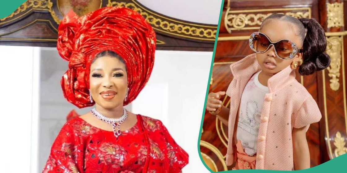 Actress Lizzy Anjorin Celebrates Daughter At Three, fans react massively Actress Lizzy Anjorin Celebrates Daughter At Three, fans react massively