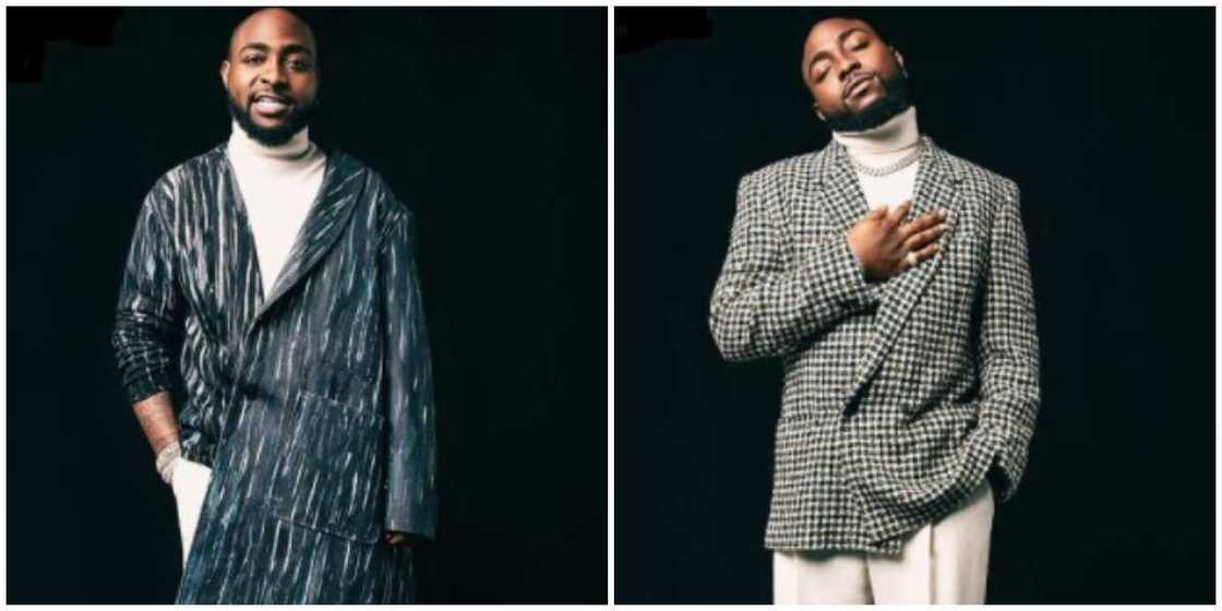 Photos of singer Davido.