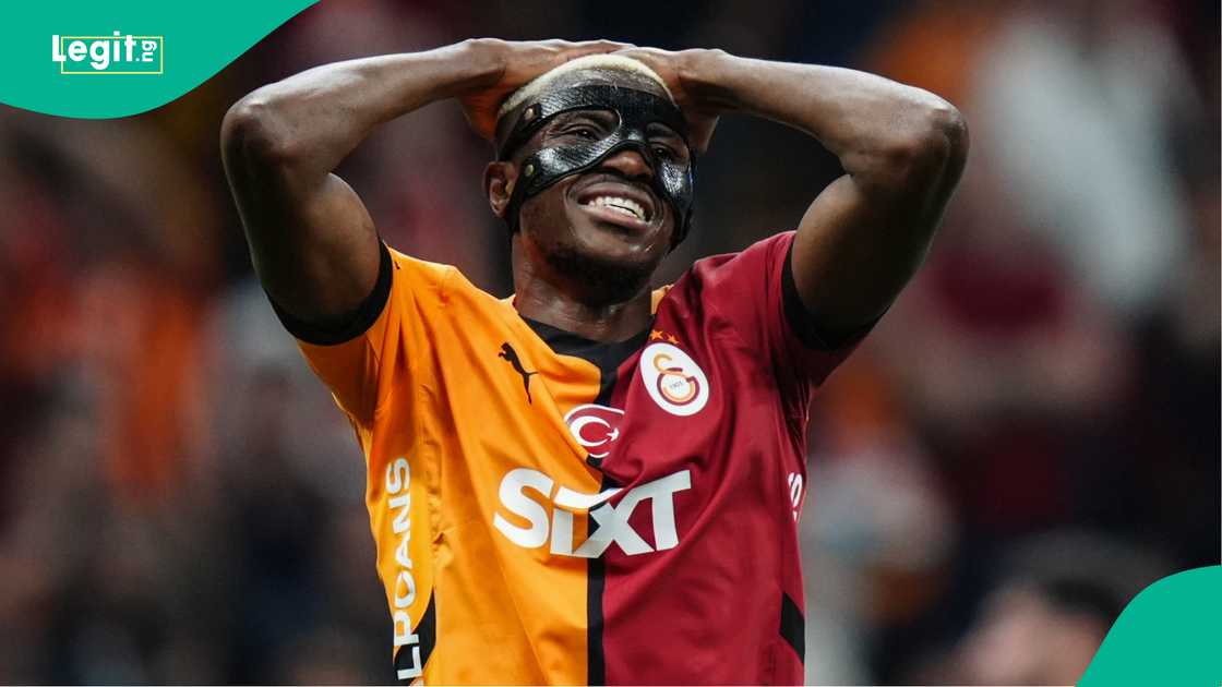 Victor Osimhen, Galatasaray, Istanbul, Basaksehir, Rams Park, Istanbul, Turkiye, Super Lig. Victor Osimhen, Galatasaray, Istanbul, Basaksehir, Rams Park, Istanbul, Turkiye, Super Lig.