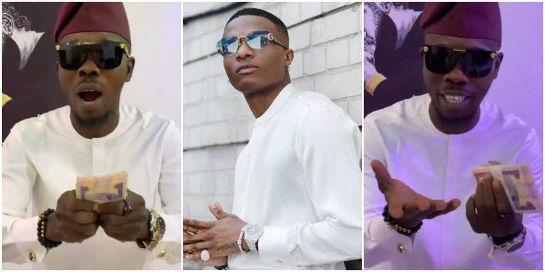 Actor Ijebu celebrates, flaunts cash on social media as Wizkid becomes first person to buy movie ticket Actor Ijebu celebrates, flaunts cash on social media as Wizkid becomes first person to buy movie ticket