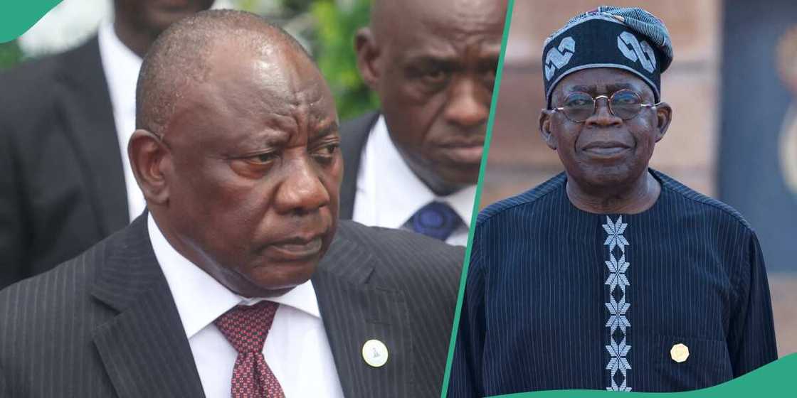 President Bola Tinubu was not ignored by his colleague Cyril Ramaphosa in South Africa