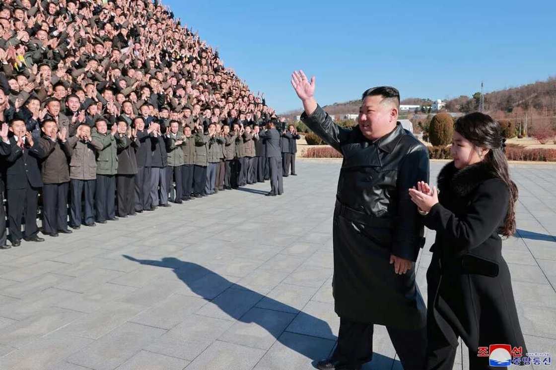 Kim said North Korean officials and scientists had demonstrated to the world Pyongyang's 'goal of building the world's strongest army' Kim said North Korean officials and scientists had demonstrated to the world Pyongyang's 'goal of building the world's strongest army'