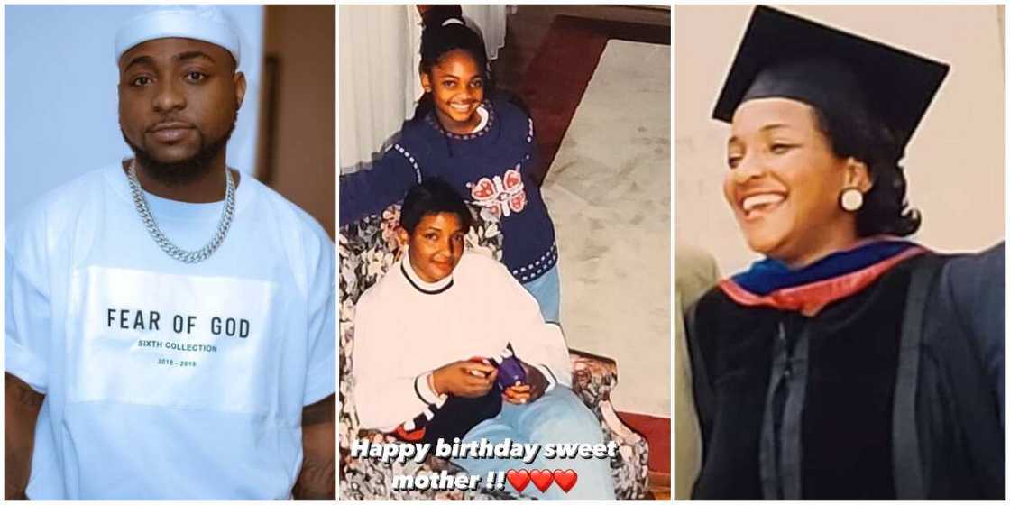 Davido celebrate late mum's birthday Davido celebrate late mum's birthday