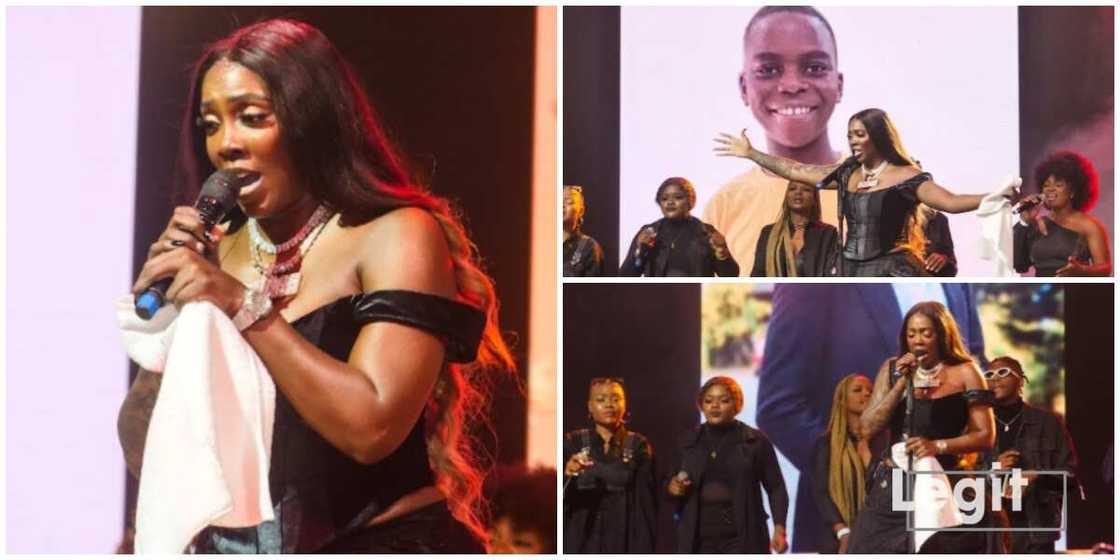 Photos of Tiwa Savage during her performance. Photos of Tiwa Savage during her performance.