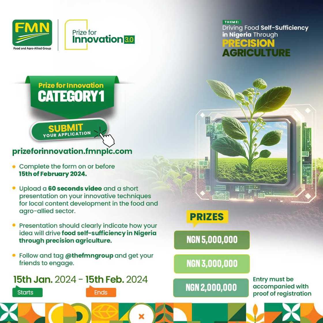 Call for Entry for 3rd Season of The Prestigious FMN-Prize for Innovation Begins Call for Entry for 3rd Season of The Prestigious FMN-Prize for Innovation Begins
