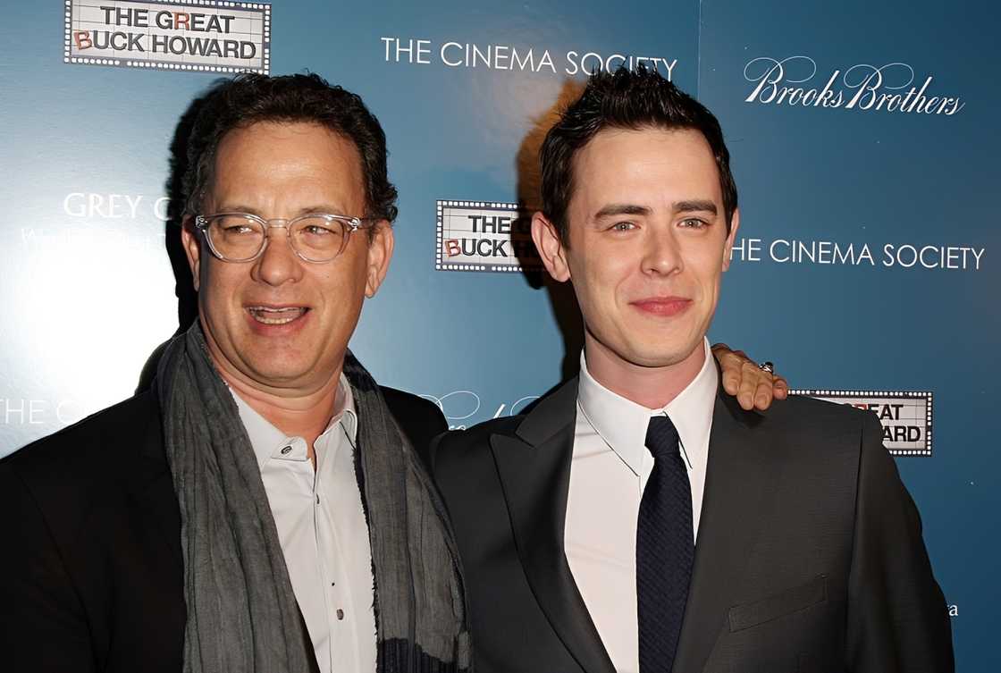 Tom Hanks and his son Colin Hanks Tom Hanks and his son Colin Hanks