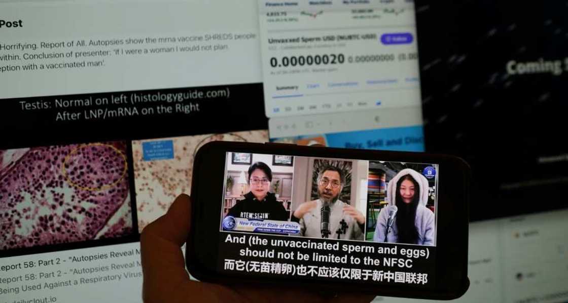 Chinese tycoon Guo Wengui plans an "unvaccinated sperm" auction on the right-wing social media platform Gettr. Chinese tycoon Guo Wengui plans an "unvaccinated sperm" auction on the right-wing social media platform Gettr.