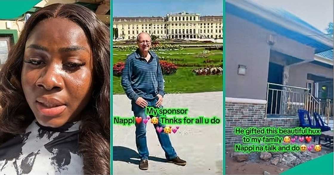 Lady hails her oyinbo partner for building house Lady hails her oyinbo partner for building house