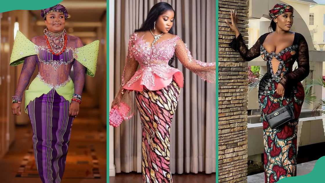 Ankara plus lace combo Ankara plus lace combo