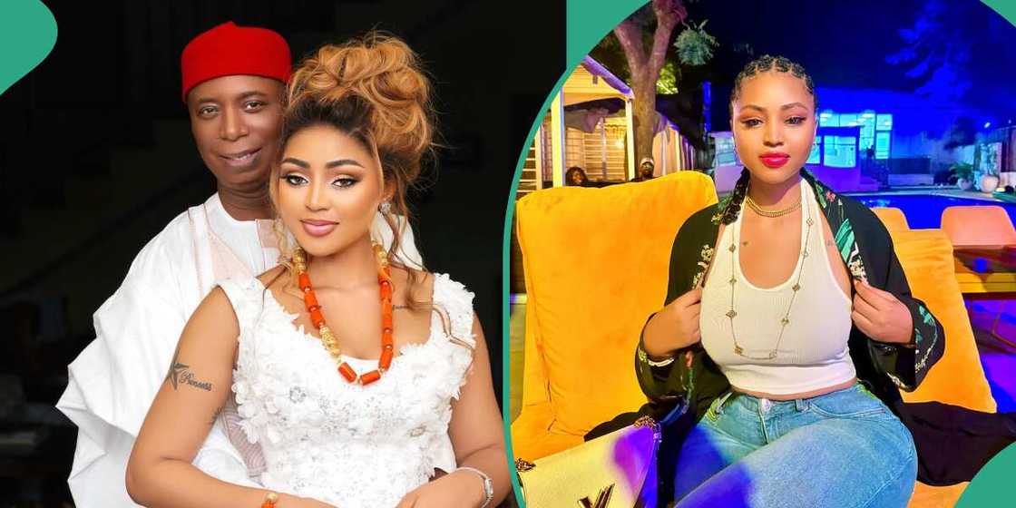 Regina Daniels and husband rock classy outfits Regina Daniels and husband rock classy outfits