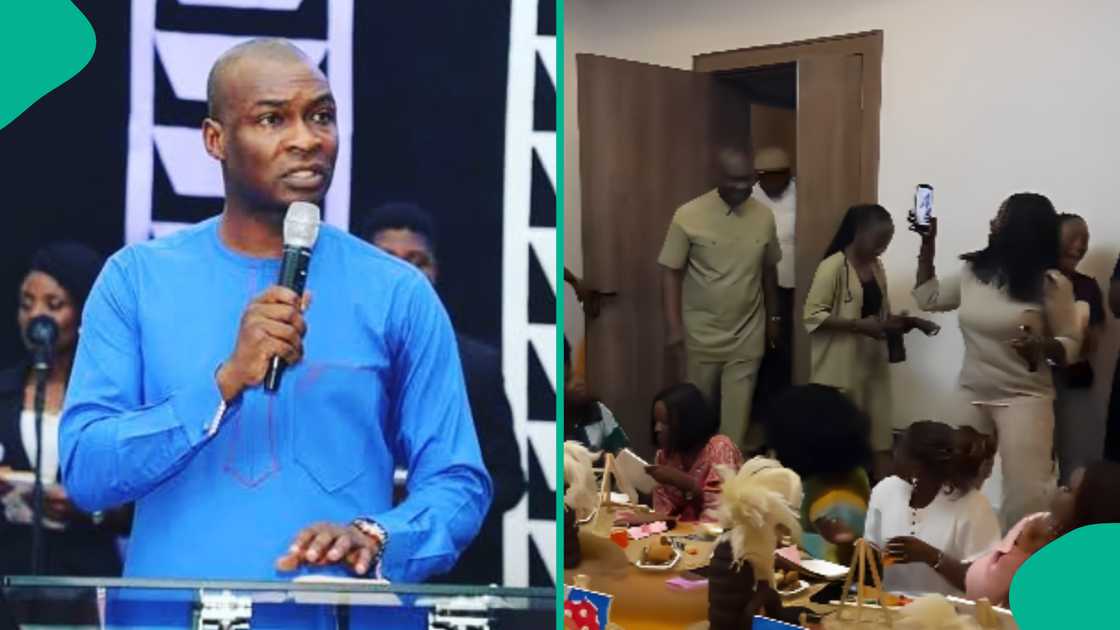 Reactions as video of Apostle Joshua Selman at lady Sandra Areh's birthday party trends online