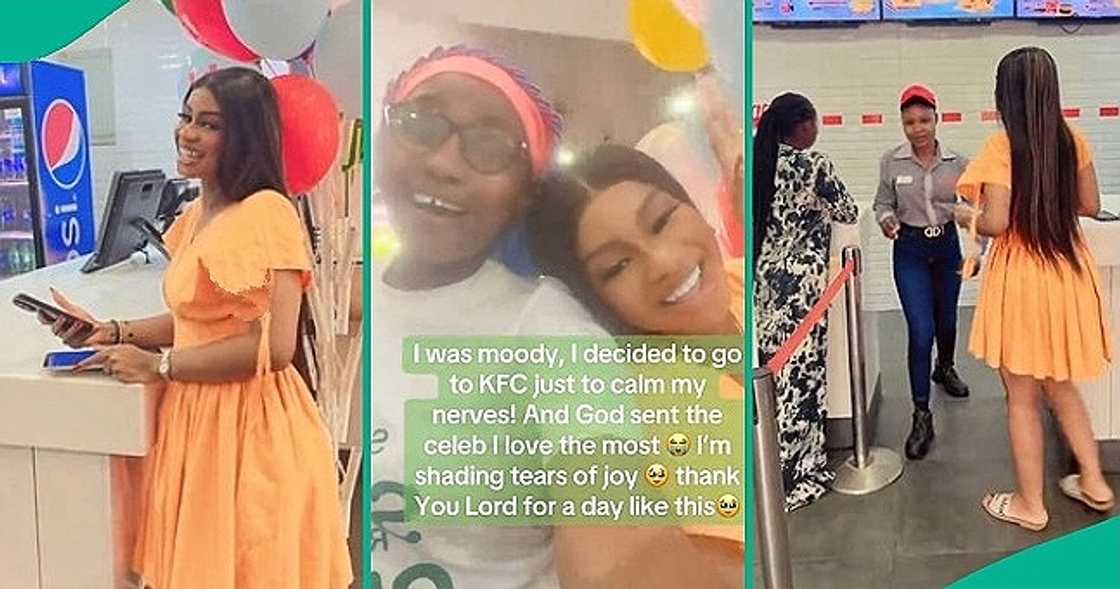 Lady gushes over Priscilla Ojo after meeting her in person. Lady gushes over Priscilla Ojo after meeting her in person.