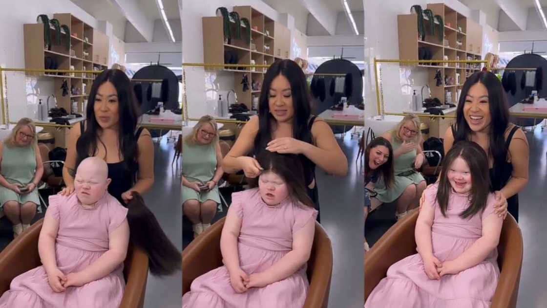 Klara, thegirl with alopecia who got a wig Klara, thegirl with alopecia who got a wig