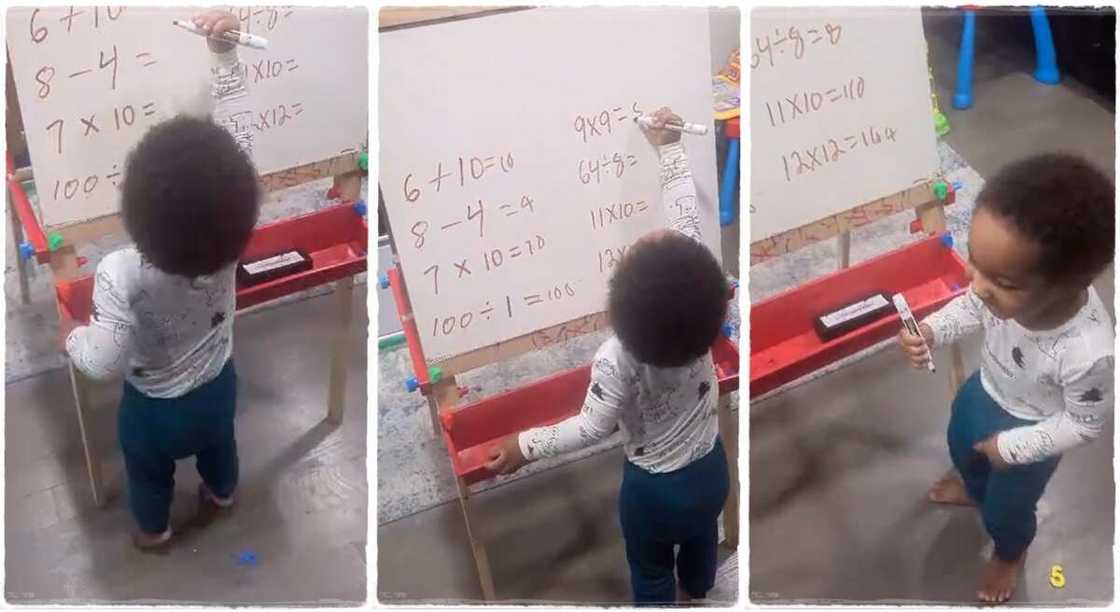 Boy goes viral after solving mathematics questions. Boy goes viral after solving mathematics questions.