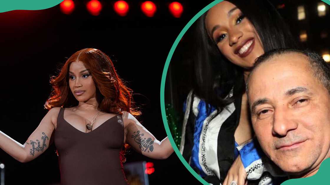 Carlos Alman and his daughter Cardi B