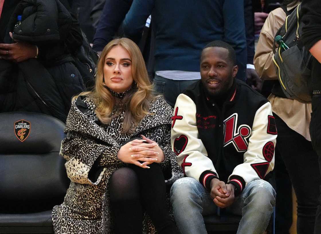 Adele and Rich Paul attend an NBA game Adele and Rich Paul attend an NBA game