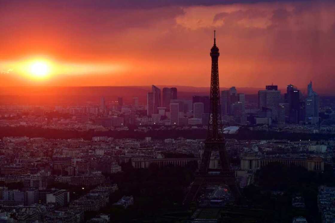 La Defense, located on the western outskirts of Paris, is Europe's largest business district La Defense, located on the western outskirts of Paris, is Europe's largest business district