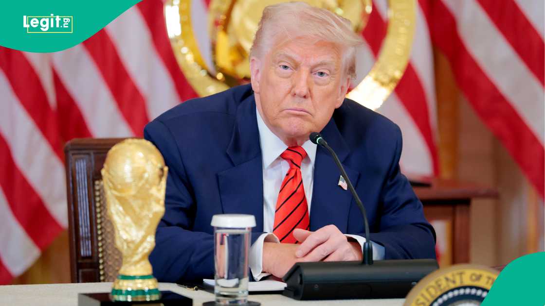 U.S. President Donald Trump with the World Cup trophy at the White House. Photo by Anna Moneymaker U.S. President Donald Trump with the World Cup trophy at the White House. Photo by Anna Moneymaker