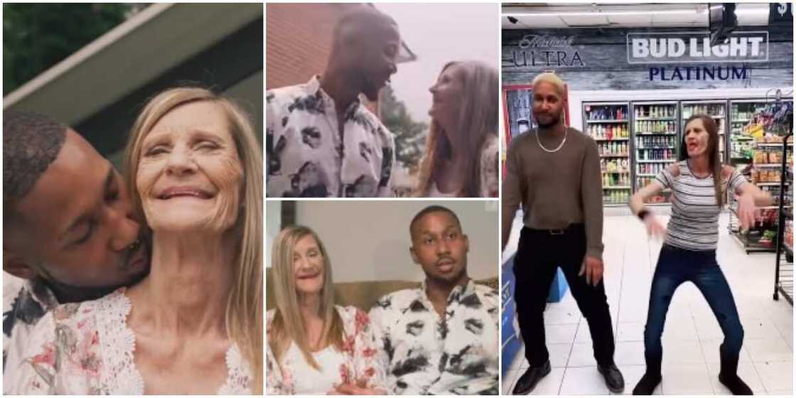 She gets me aroused; 24-year-old man who married 61-year-old woman with 8 kids opens up in new video