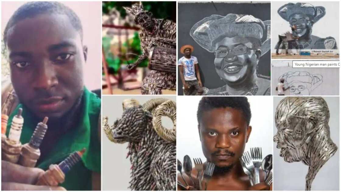 Nigerian artists recycling good materials. Nigerian artists recycling good materials.