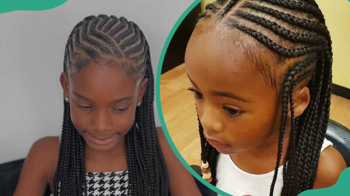 Children with braids Children with braids