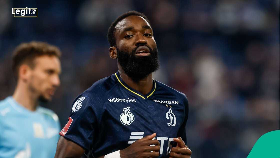 Moumi Ngamaleu, Russian Cup, Zenit Saint Petersburg, Dynamo Moscow, Gazprom Arena, Russia. Moumi Ngamaleu, Russian Cup, Zenit Saint Petersburg, Dynamo Moscow, Gazprom Arena, Russia.
