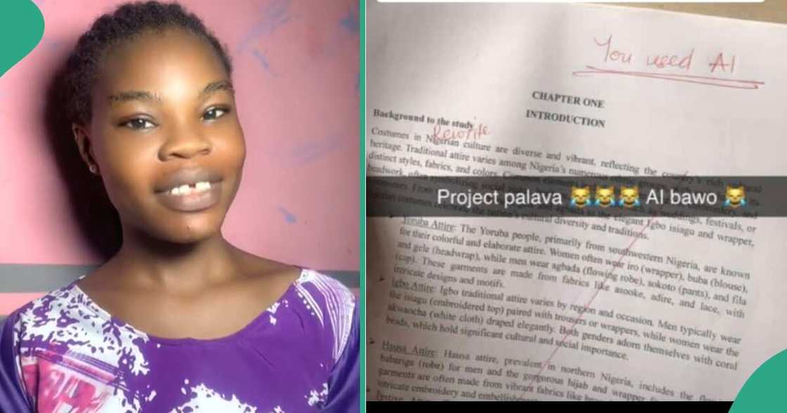 Lady says lecturer rejected her project work. Lady says lecturer rejected her project work.