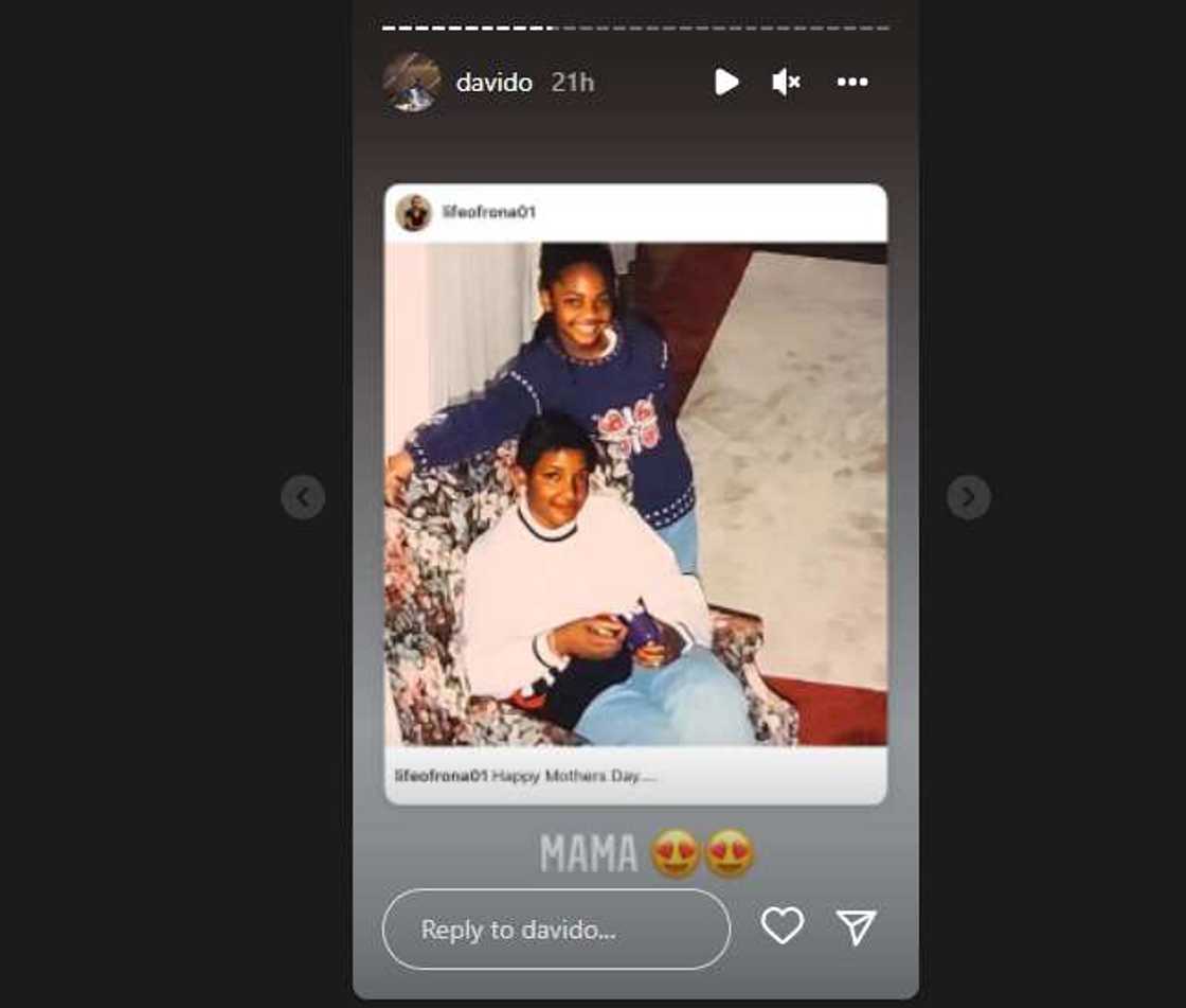 Mother's Day, Davido's late mum Mother's Day, Davido's late mum