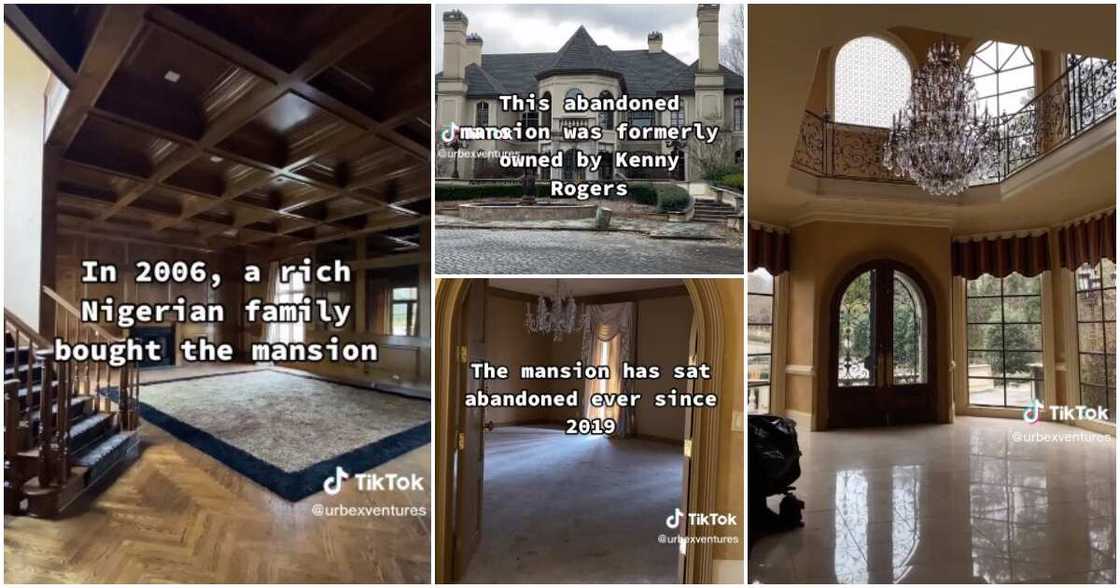 Nigerian family, abandoned mansion in America, Kenny Rogers Nigerian family, abandoned mansion in America, Kenny Rogers