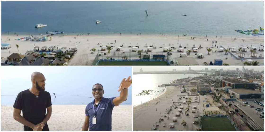 Man leaves UK to start business in Nigeria, builds the most beautiful and biggest beach in the country