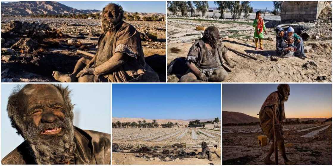 Amou Haji: Mutumin da yafi kowa kazanta a duniya, ya yi shekaru 67 babu wanka, yana kwana a rami Amou Haji: Mutumin da yafi kowa kazanta a duniya, ya yi shekaru 67 babu wanka, yana kwana a rami