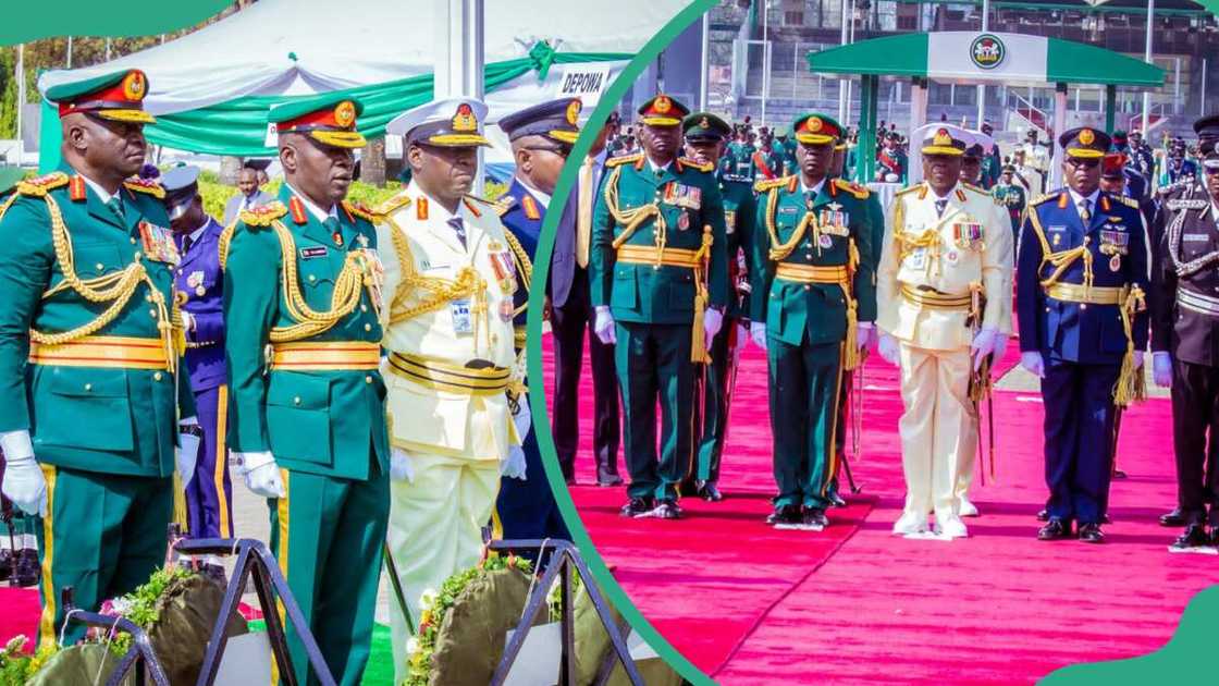 Nigeria police during parade