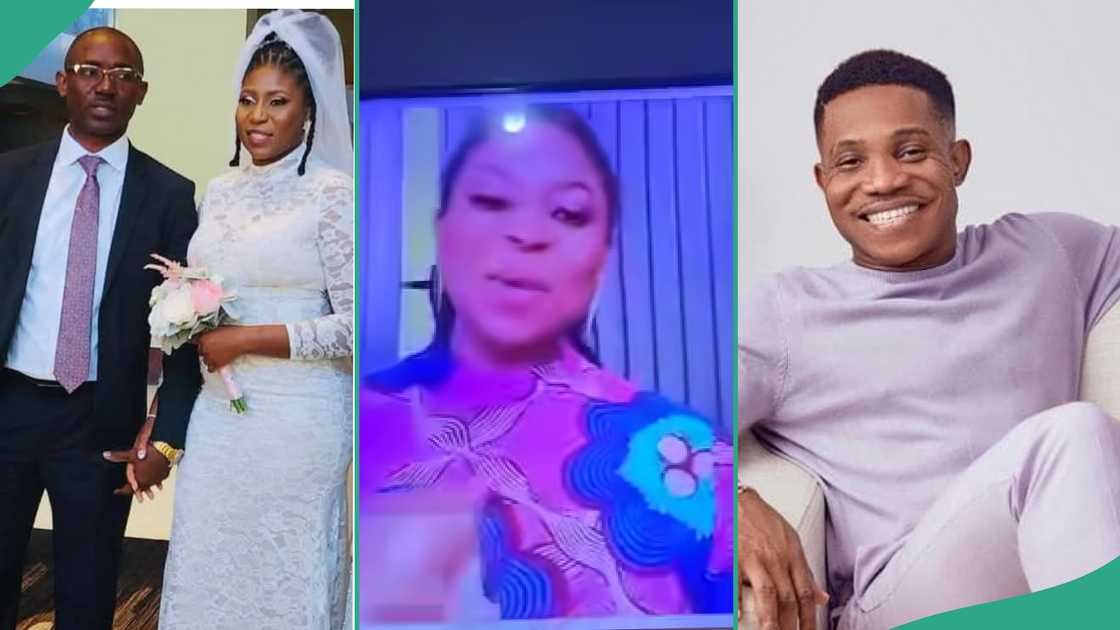 Lady shares testimony in Jerry Eze's church. Lady shares testimony in Jerry Eze's church.