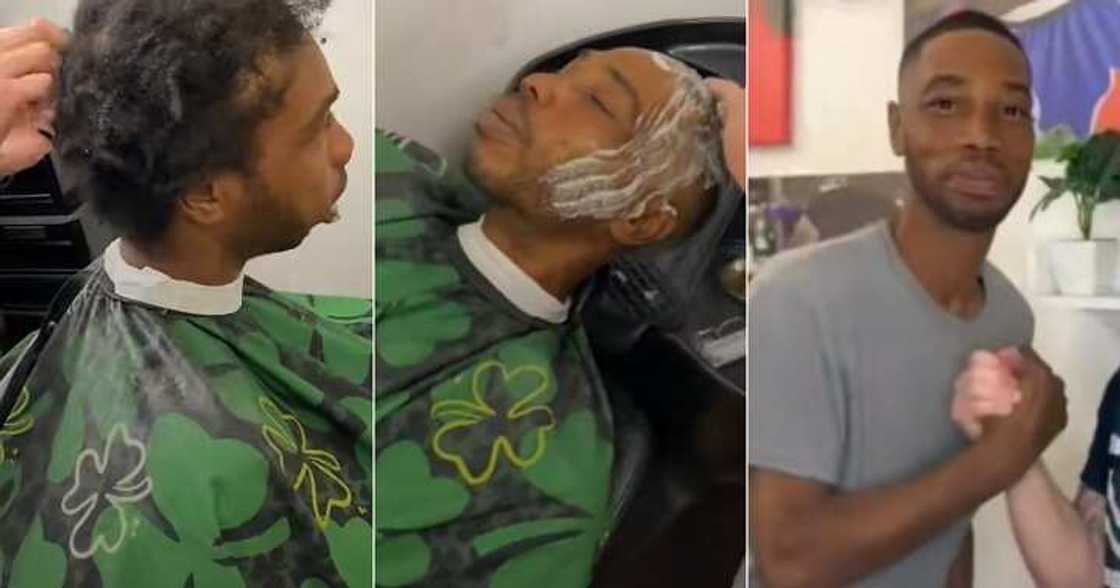 Man makes haircut after 3 years, wife's funeral Man makes haircut after 3 years, wife's funeral