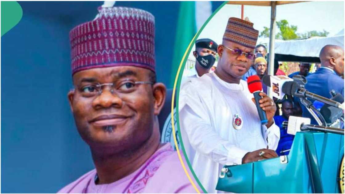 Former governor of Kogi state, Yahaya Bello, has reacted to the presence of the EFCC operatives at his residence, urged President Bola Tinubu to call the EFCC to order.
