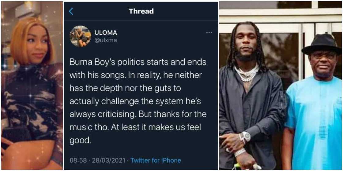 No Citizen Should be Rewarded with Taxpayers’ Money: Lady Reacts to Governor Wike’s Gifts to Burna Boy No Citizen Should be Rewarded with Taxpayers’ Money: Lady Reacts to Governor Wike’s Gifts to Burna Boy