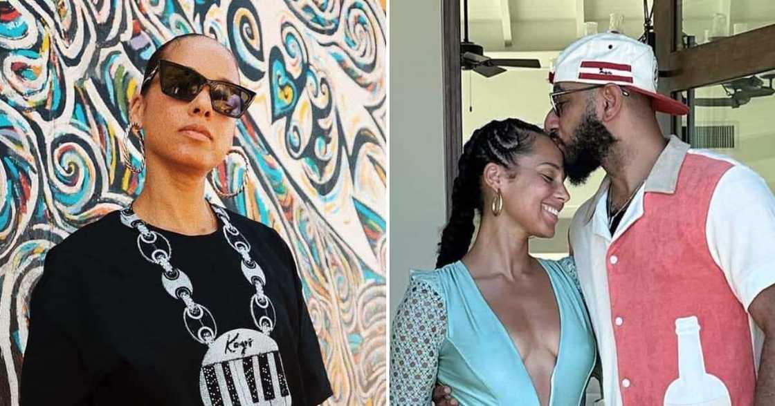 Alicia Keys doesnt seem to like her gift from husband, Swizz Beats.