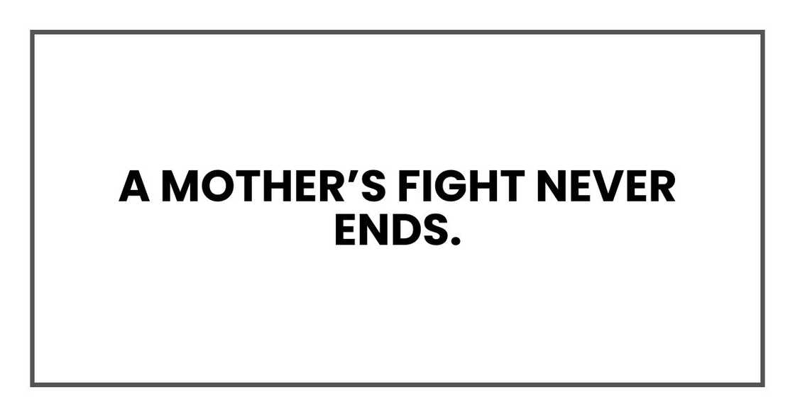 A MOTHER'S FIGHT A MOTHER'S FIGHT