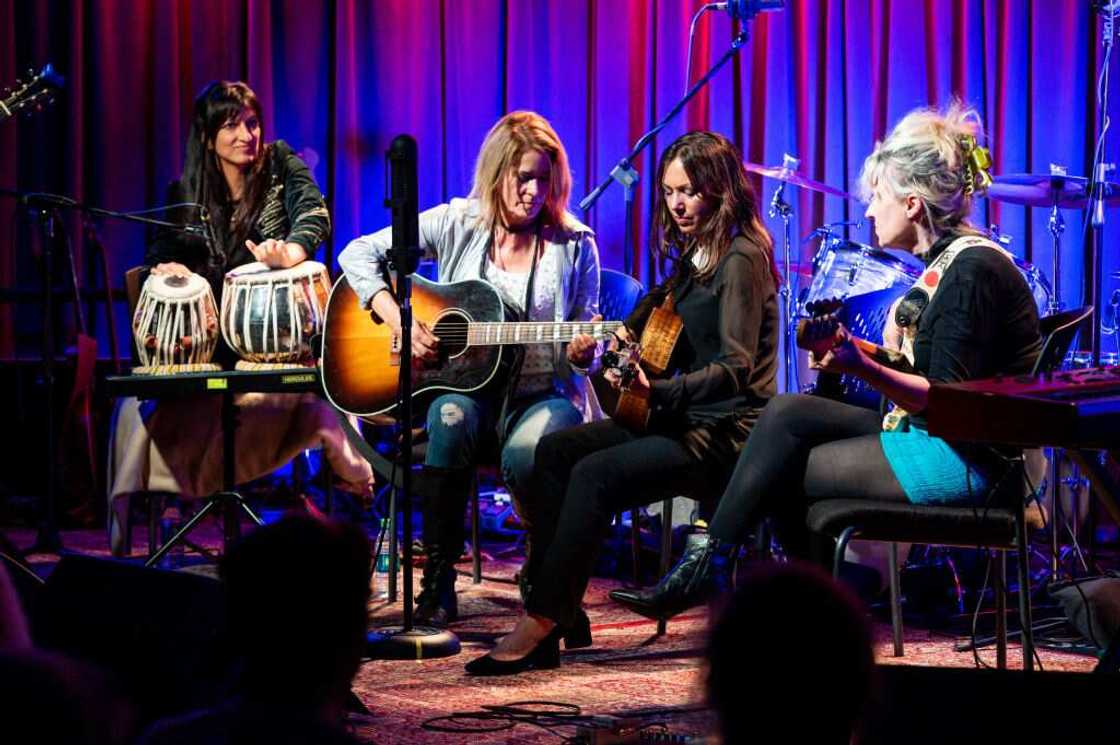 The Bangles perform during The Drop: 3x4 at The GRAMMY Museum in Los Angeles The Bangles perform during The Drop: 3x4 at The GRAMMY Museum in Los Angeles