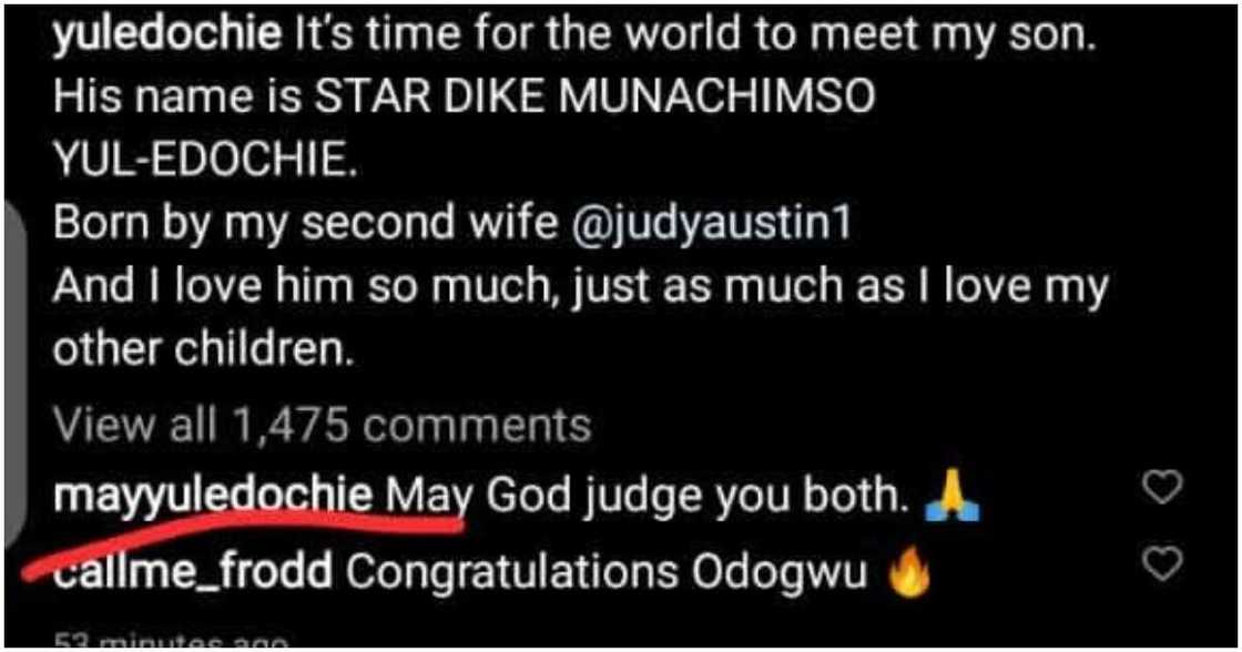 May Edochie's comment. May Edochie's comment.