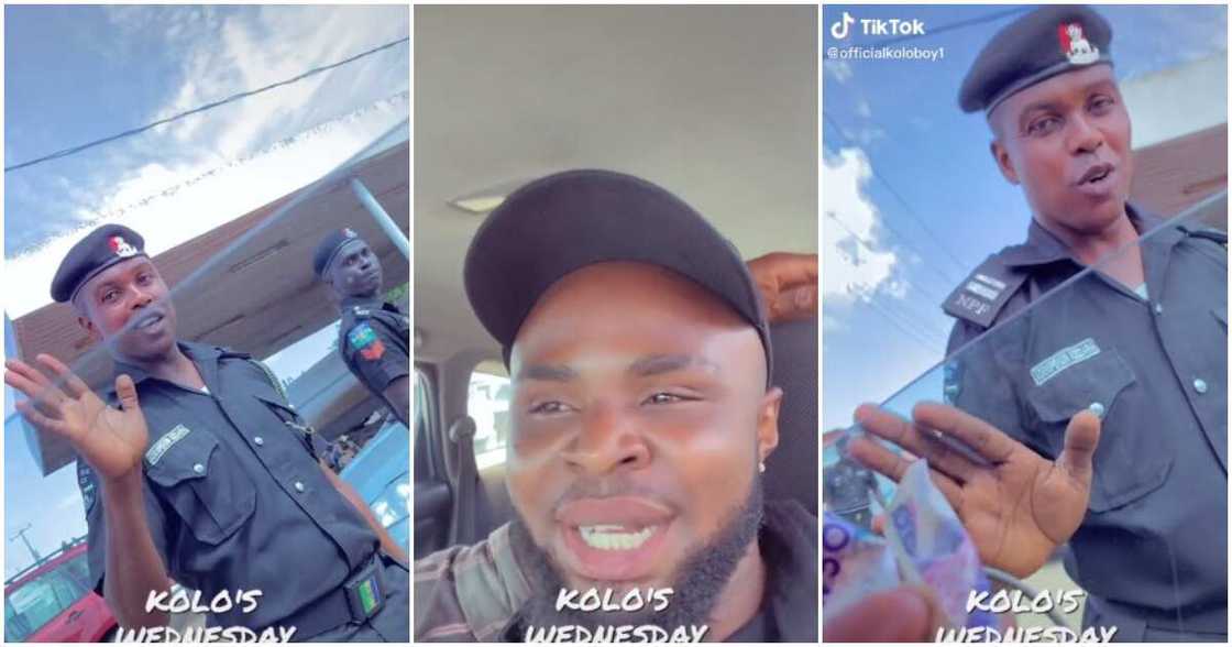 Upright Nigerian policeman, good Nigerian police officer, Nigerian police officer rejects cash gift