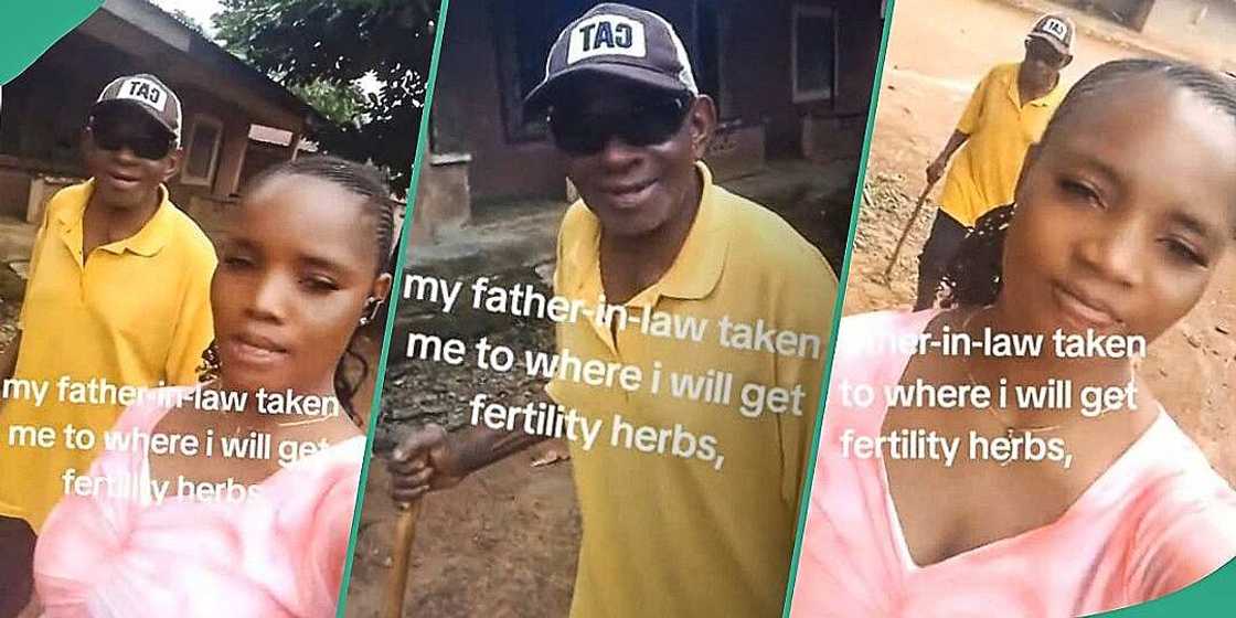 Lady who's yet to conceive gushes over kind father-in-law Lady who's yet to conceive gushes over kind father-in-law