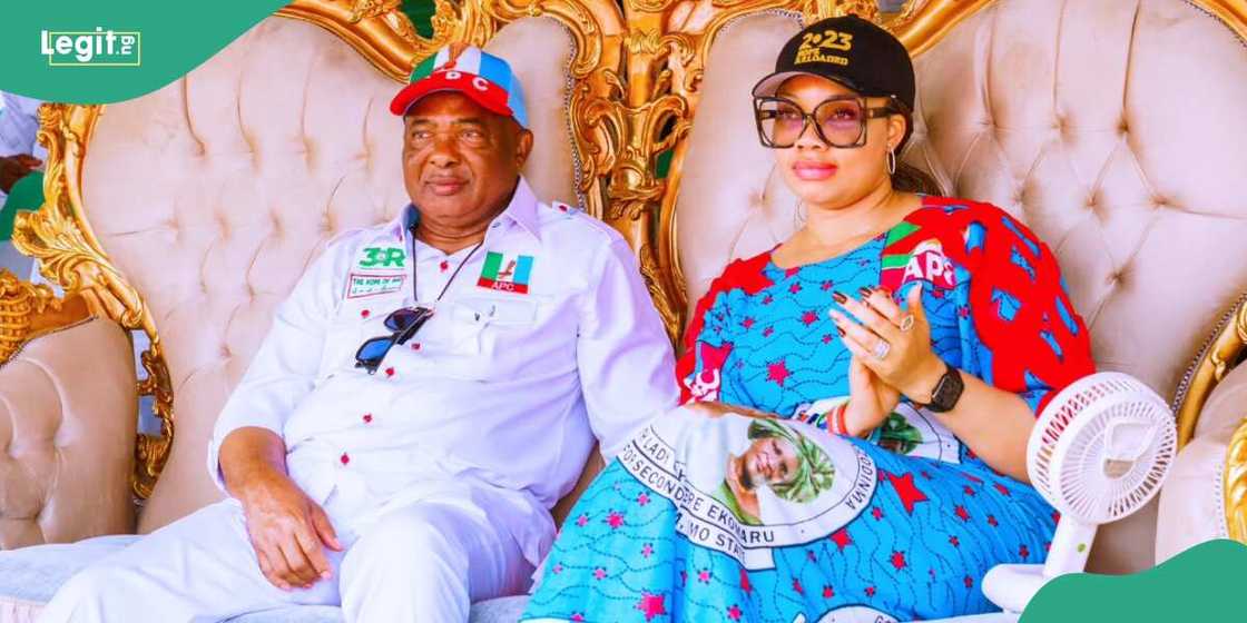 Uzodimma, wife and well-wishers danced as they celebrated his re-election Uzodimma, wife and well-wishers danced as they celebrated his re-election