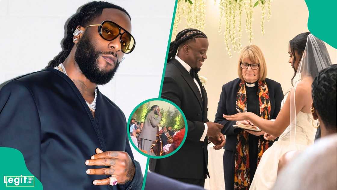 Burna Boy’s humorous wedding speech at Manny’s wedding sparks social media reactions
