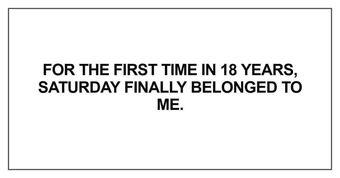 For the first time in 18 years For the first time in 18 years